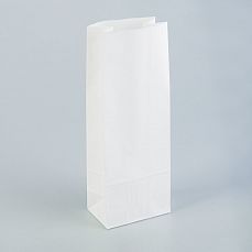 Пакет бумажный фасовочный, белый, прямоугольное дно 12 х 8 х 33 см   2492937 фото