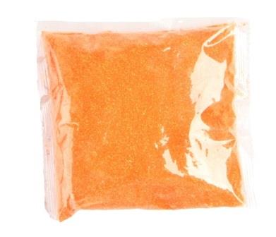 Блестки 80г К в пакете оранжевые фото, картинки