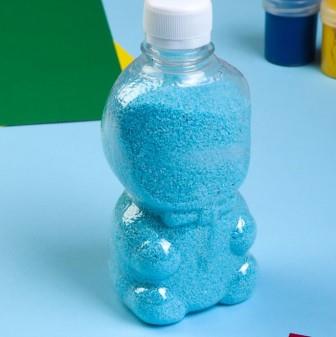 Песок цветной в бутылках "Голубой" 500 гр МИКС 3691872 фото, картинки