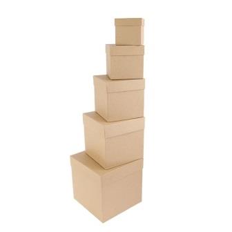 Коробка подарочная "Крафт однотонный квадратная №2" 1190680/2   18,5 × 18,5 × 18,5 см фото, картинки