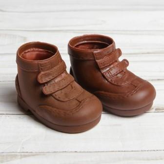 Ботинки для куклы "Липучки", длина подошвы 7,5 см, 1 пара, цвет коричневый   3495201 фото, картинки