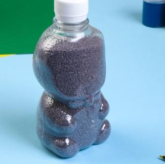 Песок цветной в бутылках "Фиолетовый" 500 гр  МИКС  3967473 фото, картинки