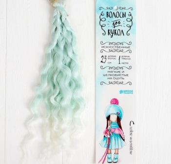 Волосы - тресс для кукол "Волны" длина волос 25 см, ширина 100 см, №LSA001   3588571 фото, картинки