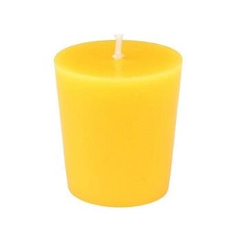 Декоративная свеча "Рустик" жёлтая d=70 h=130mm фото, картинки