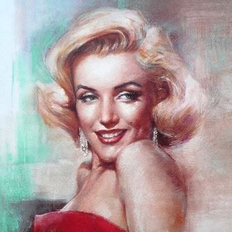 Картина по номерам "Мэрилин Монро в красном"  GX 26576 фото, картинки