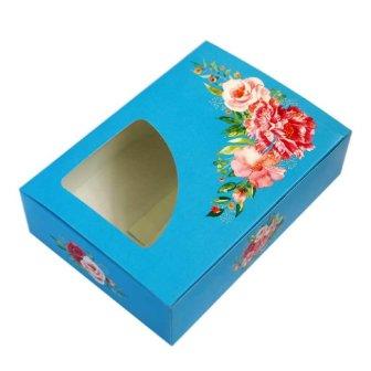 Коробка Роза 1 угловое окошко15,5 х 11 х 4 см фото, картинки