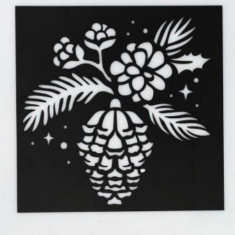 Трафарет для творчества «Еловая ветка», 15 × 15 см   4304718 фото, картинки