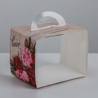 Коробка под десерт love, 12 × 10 × 9 см   3811606 фото, картинки