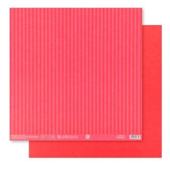 Бумага для скрапбукинга «Красная базовая полоска», 30.5 × 32 см, 180 гм 4505871 фото, картинки