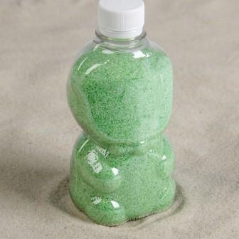 Песок цветной в бутылках "Мятный" 500 гр МИКС 3967475 фото, картинки