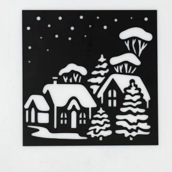 Трафарет для творчества «Зимний городок», 15 × 15 см   4304725 фото, картинки