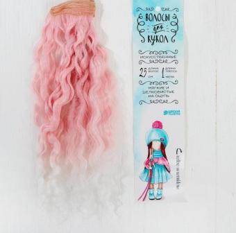 Волосы - тресс для кукол "Волны" длина волос 25 см, ширина 100 см, №LSA009   3588577 фото, картинки