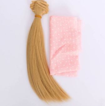 Волосы‒тресс для кукол «Белая пелена» набор для декора, 25 × 150 см 3838057 фото, картинки