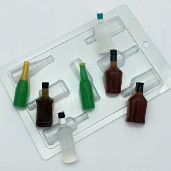 Форма пластиковая: Бутылки МИНИ фото, картинки
