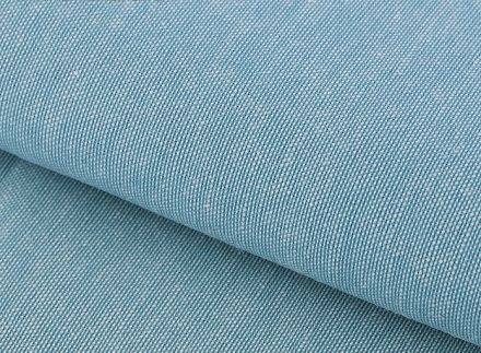 Ткань для пэчворка мягкая джинса бирюзовая, 47 х 50 см фото, картинки