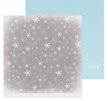 Бумага для скрапбукинга «Снежинки», 30,5 × 30,5 3309644 фото, картинки