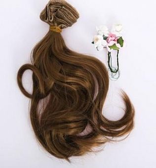 Волосы‒тресс для кукол «Золотистые локоны» набор для декора, 25 × 150 см 3838060 фото, картинки