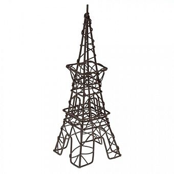 Металлическая мини Эйфелева башня, коричневая 6X11X19,5см фото, картинки