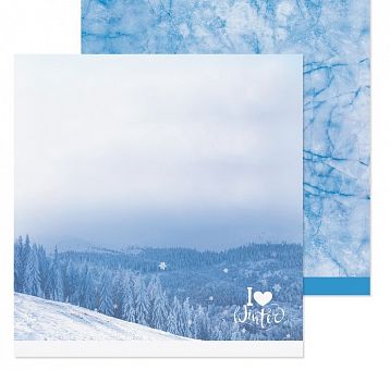 Бумага для скрапбукинга «Люблю зиму», 30,5 × 30,5 3309667 фото, картинки
