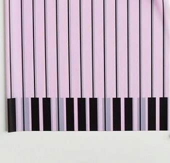 Пленка матовая для цветов "Пианино" 58*58 см SF-2359, белый фото, картинки
