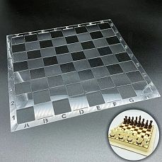Форма пластиковая: Трафарет Шахматная доска фото