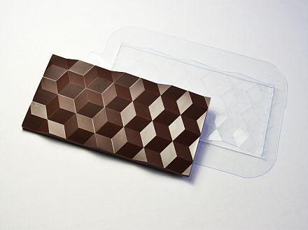 Форма для шоколада "Плитка Кубики" фото, картинки