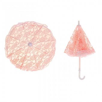 Зонт малый, кружевной, диаметр 25 см, цвет коралловый    2793979 фото, картинки