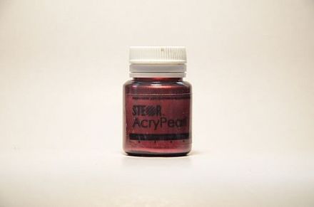 Акриловая краска AcryPearl Бордо перламутровый 20мл. фото, картинки