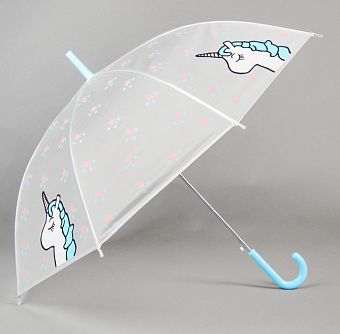 Зонт детский "Единорог", голубой   3623426 фото, картинки
