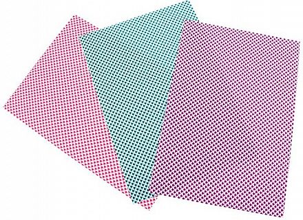 Ткань на клеевой основе для скрапбукинга (набор 3 листа)  "Треугольники" 20х28 см   1367061 фото, картинки
