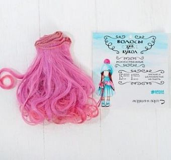 Волосы - тресс для кукол "Завитки" длина волос 15 см, ширина 100 см, №LSA036   3588529 фото, картинки
