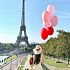 Картина по номерам "Девушка с воздушными шарами в Париже"  GX 26102 фото, картинки