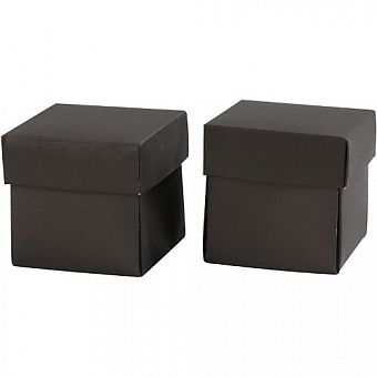 Складная коробочка, 5,5*5,5 см, черный, 1 шт. фото, картинки