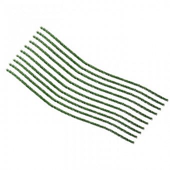 Проволока с ворсом для поделок и декорирования (набор 10 шт), цвет зеленый блеск фото, картинки