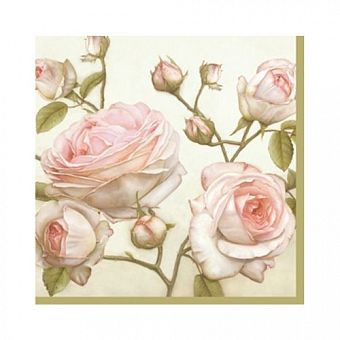 Салфетка бумажная 25*25 см (3 слоя) "Beauty Roses" фото, картинки