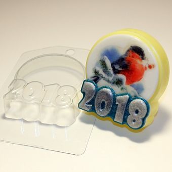 Форма пластиковая "2018/Круг под водорастворимку" фото, картинки