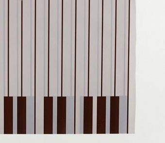 Пленка матовая для цветов "Пианино" 58*58 см  SF-2359, серый фото, картинки