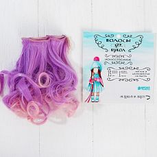 Волосы - тресс для кукол "Завитки" длина волос 15 см, ширина 100 см, №LSA027   3588525 фото