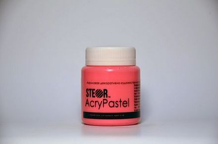 Акриловая краска AcryPastel Красный теплый пастельный 20мл. фото, картинки