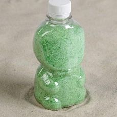 Песок цветной в бутылках "Мятный" 500 гр МИКС 3967475 фото