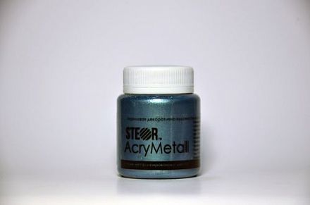 Акриловая краска AcryMetall Серебро старое 20мл. фото, картинки