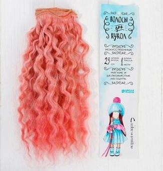 Волосы - тресс для кукол "Волны" длина волос 25 см, ширина 100 см, №LSA045   3588565 фото, картинки
