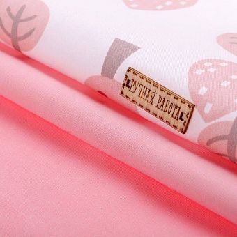 Набор ткани пэчворк "Любимый сад" розовый, 50 х 50 см, 121 г/м2 фото, картинки