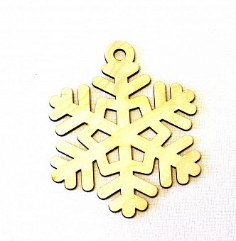 Фигурка "Снежинка 2" (малая), 8 см (фанера 3 мм) фото, картинки
