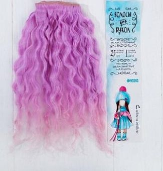 Волосы - тресс для кукол "Волны" длина волос 25 см, ширина 100 см, №LSA024   3588582 фото, картинки