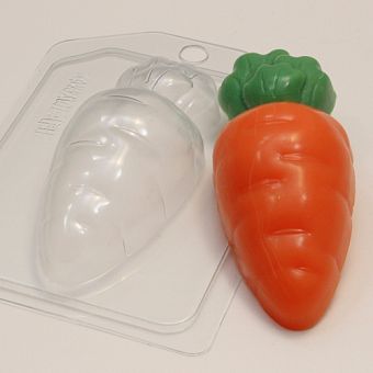 Форма пластиковая "Морковка мультяшная" фото, картинки