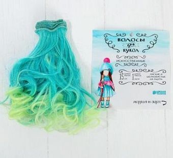 Волосы - тресс для кукол "Завитки" длина волос 15 см, ширина 100 см, №LSA038   3588530 фото, картинки