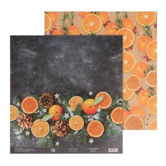 Бумага для скрапбукинга «Апельсинки», 30,5  × 32 см, 180 г/м 5149087 фото, картинки