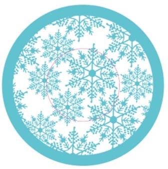 Бумажная форма для кексов "Снежинки голубые" диаметр дна 5 см,  1 шт фото, картинки