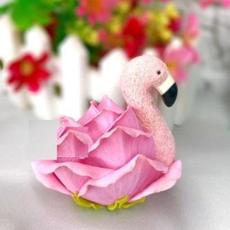 Силиконовая форма: Фламинго с розой арт.sku6100  фото, картинки
